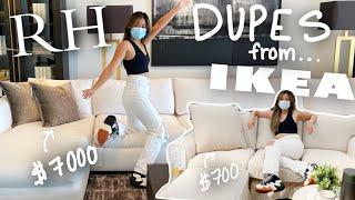 BEST Restoration Hardware Dupes from IKEA! | $10,000 vs $1000