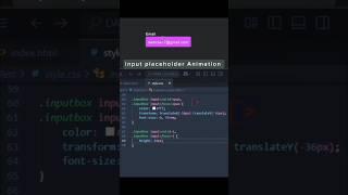 Placeholder animation using CSS #htmlfullcourse #frontenddevelopment #python #webdesign #coding #css