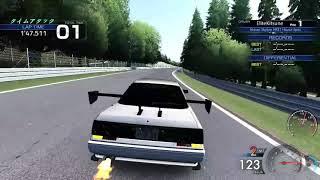 Nissan HR31 full turbo test (Assetto Corsa) Initial D arcade stage HUD