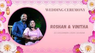 LIVE || WEDDING CEREMONY OF ROSHAN & VINITHA || AT HOLY CROSS CHURCH , CORDEL , KULSHEKAR