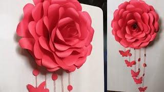 Rose Wall Hanging Craft - Wall decor craft idea