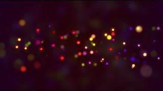 Multi Color Bokeh Particles Animation Relaxing Background Screensaver | Cool Background