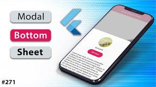 Flutter Tutorial - Draggable Modal Bottom Sheet: Scrollable, Height, Full Screen, Rounded Corners