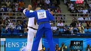 Judo Olympia Athen 2004 Indrek Pertelson vs Paolo Bianchessi