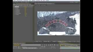 Adobe After Effects 8. Как сделать снег и дождь на видео.