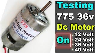 775 36v rated dc motor |775 36v 9000rpm brushed dc-motor |775 motor dc 12v-36v |Detailed testin