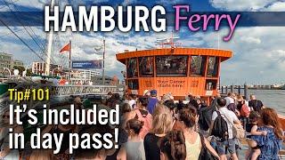  Hamburg Ferry Route 61 | Scenic Elbe River Tour in 4K HDR | Virtual Boat Ride Through Germany