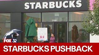 Little Village activists protest grand opening of neighborhood Starbucks