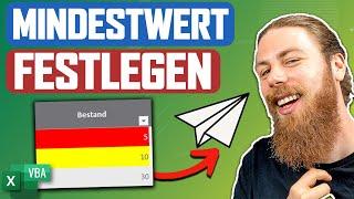 Mail versenden, wenn Mindestwert unterschritten | Excel VBA