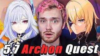 HUGE LORE BOMBS! - Genshin Impact 5.7 Archon Quest FULL Playthrough