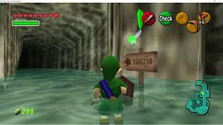 Ocarina of Time - Infinite Sword Glitch (ISG) in Zora's Domain