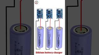 how to make 3.7 volt lithium battery charger  #shorts #lithiumbattery #tp4056 #viralshorts