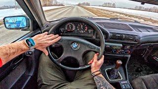 1991 BMW E34 2.0 MT - POV TEST DRIVE