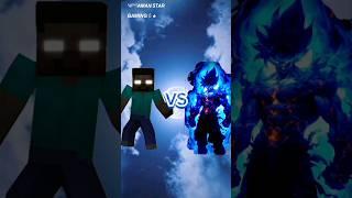 Herobrine VS Goku #shorts #minecraft #herobrine #edit  #anime