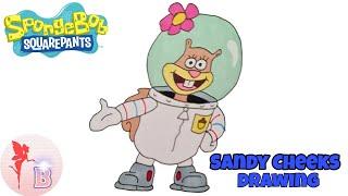 Sandy Cheeks Drawing | SpongeBob SquarePants #Shorts #spongebob #SandyCheeks