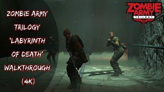 Zombie Army Trilogy 'Labyrinth of Death' Walkthrough (4K)