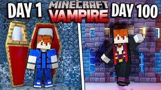 I Survived 100 Days as a VAMPIRE in Minecraft