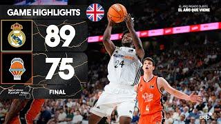 Real Madrid - Valencia Basket (89-75) GAME HIGHLIGHTS | Playoff Final Liga Endesa 2025