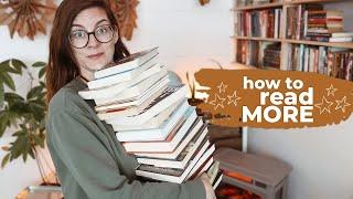 TWENTY tips on how to READ MORE BOOKS  (how I read 200+ books a year)