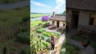 When I have nothing to worry about, I will choose a small courtyard, plant flowers, and start .