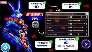 OB48 AFTER UPDATE NEW SENSITIVITY SETTING IN FREE FIRE | AUTO HEADSHOT SETTING FREE FIRE