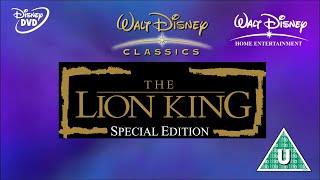 Opening to The Lion King: Special Edition UK DVD (2003)