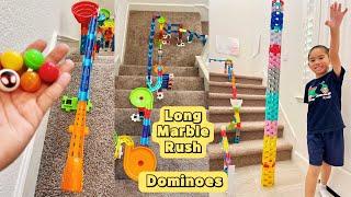 HOW TO BUILD LONG MARBLE RUN RACE STAIRS #marblerun #vtech #marblerush @timothyspreciousmoments