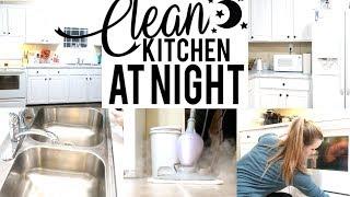 ⭐NIGHT TIME KITCHEN CLEANING ROUTINE | CLEAN KITCHEN AT NIGHT COLLAB