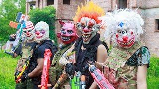 NERF WAR : Special Task SWAT Warriors Nerf Guns Fight Criminal Group Mask Squad Of Suicide