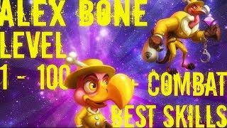 Monster Legends | Alex Bone | Level 1 to 100 | Level 1 to 115 | Rank 3 | Deny/Defensive + Offensive