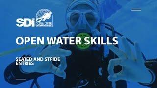 How To Do Deep Water Entries for Scuba Diving - SDI Open Water Skills