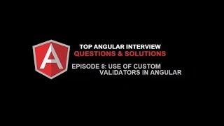 How to create and use parameterized and non-parameterized custom validators in Angular?