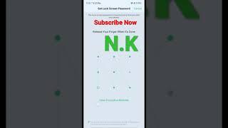 N.K Pattern Lock Phone Lock Pattern N.K #Shorts Video Technical Deepak Official