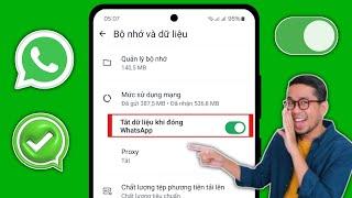 Cách Tắt WhatsApp Khi Dữ Liệu Di Động Đang Bật - 2024