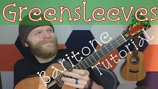 Greensleeves Baritone Ukulele Chord Melody Tutorial