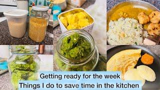 Things I do to save time in the kitchen | Getting ready for the week | Weekend food prepping