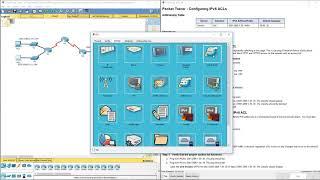 CCNA Security v2 – Lab - 4.1.3.4 - Configuring IPv6 ACLs