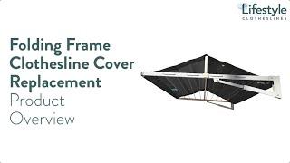 Folding Frame Clothesline Cover Replacement Overview - Lifestyle Clotheslines