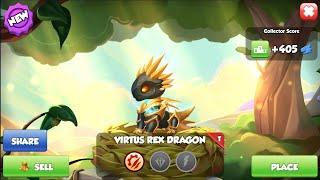 Hatched Virtus Rex Dragon | Completed Tyrant Energy Event | Dragon Mania Legends