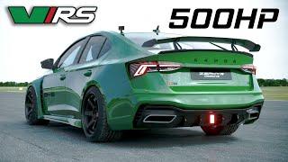 500HP SKODA HYPER OCTAVIA VRS Modified Concept DRAG RACE 1/4 Mile | Zephyr Designz