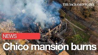 Drone video: What Chico's Bidwell Mansion looks like after being gutted by fire