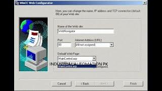 WINCC WEB NAVIGATOR SERVER AND CLIENT CONFIGURATION WITH DEMO PROJECT