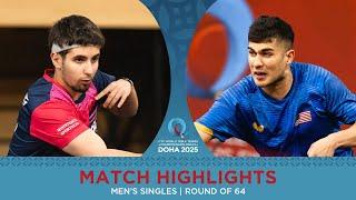 Eduard Ionescu vs Kanak Jha | Match Highlights | #ITTFWorlds2025