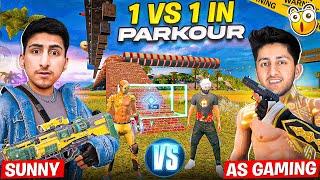 1 Vs 1 In Parkour With A_S GamingSuper Hard Map - Free Fire India