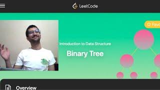 Solving the Binary Tree Explore Card from Leetcode to learn about them