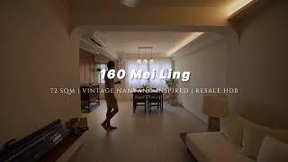 Home Tour | 3 Room RESALE HDB | Vintage Nanyang Inspired | 160 Mei Ling