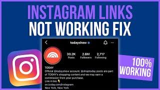 INSTAGRAM LINKS NOT WORKING 2024 | Fix Instagram Link in Bio Not Working