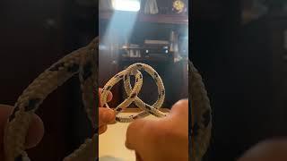 How to tie a butterfly knot by feel.