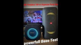 Test JBL partybox 100 vs Hopestar partybox one