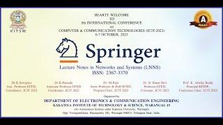 || SPRINGER || 5th INTERNATIONAL CONFERENCE || COMPUTER & COMMUNICATION TECHNOLOGIES (IC3T-2023)